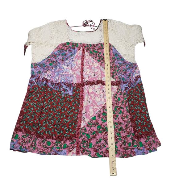 Umgee Crochet Paisley Dress Plus Sz 2XL - Picture 7 of 8